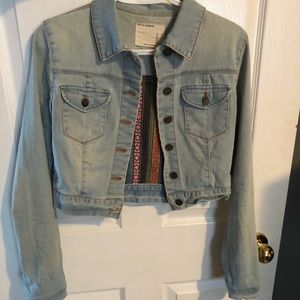 Forever 21 cropped jean jacket